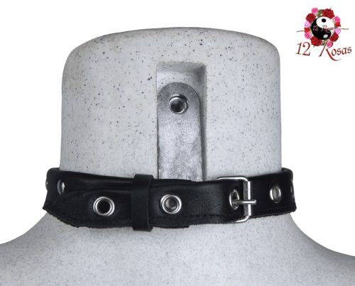 Collar Carla Negro Rear