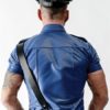 Camisa de policia Police Shirt Blue back