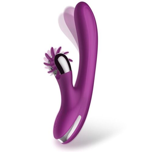 Vibrador Two Silicona Movimiento Dedo con rueda giratoria USB