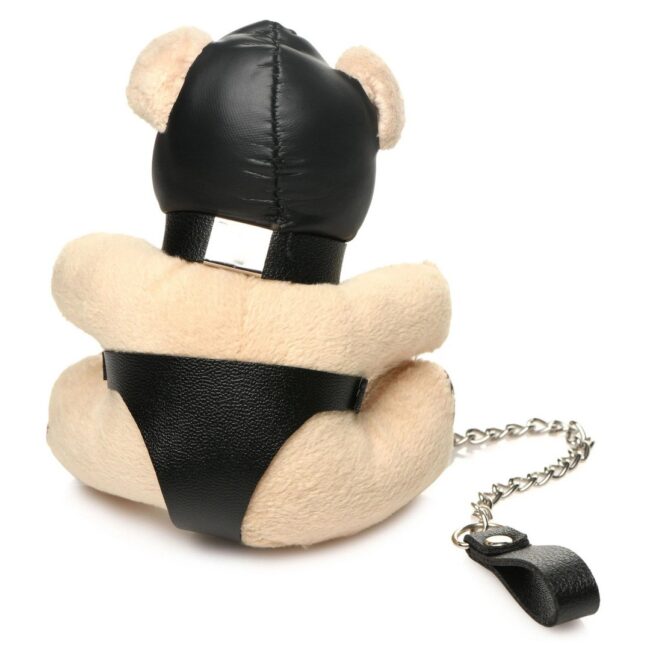 HOODED TEDDY BEAR KEYCHAIN - TAN - Imagen 4