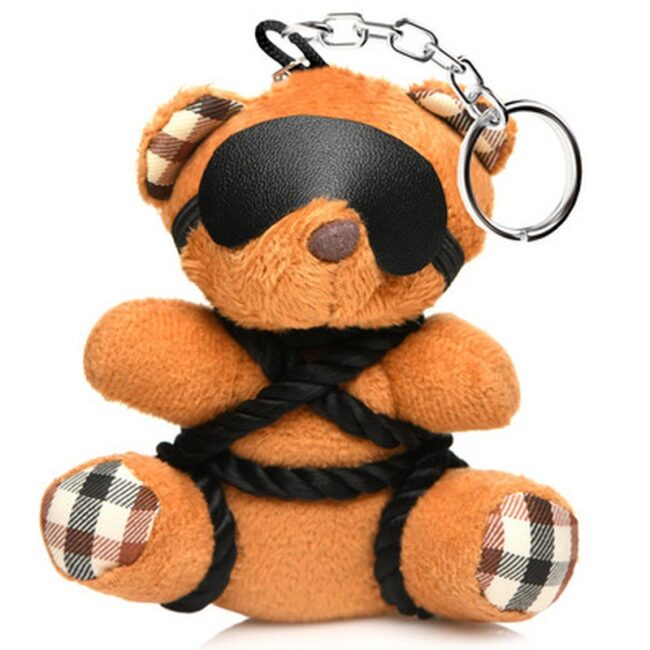 ROPE TEDDY BEAR KEYCHAIN - BROWN EX42136