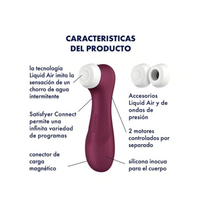 Succionador Satisfyer Pro 2 Generation 3 Vino APP - Imagen 2