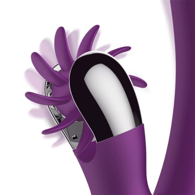 Vibrador Two Silicona Movimiento Dedo con rueda giratoria USB - Imagen 4