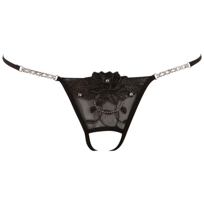 Tanga rhinestones con abertura - Imagen 2