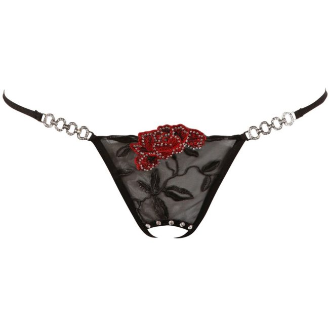 TANGA ROSE CON ABERTURA - Imagen 2