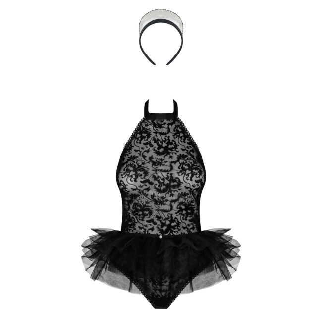 DISFRAZ DE SIRVIENTA FRILLES TALLA QUEEN - Imagen 4