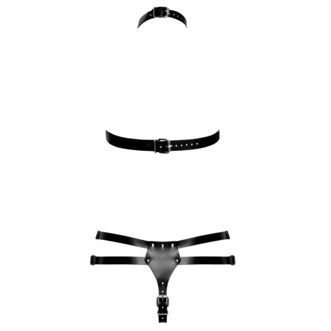 CONJUNTO DE ARNÉS DE CUERO  ANJELI - Imagen 7