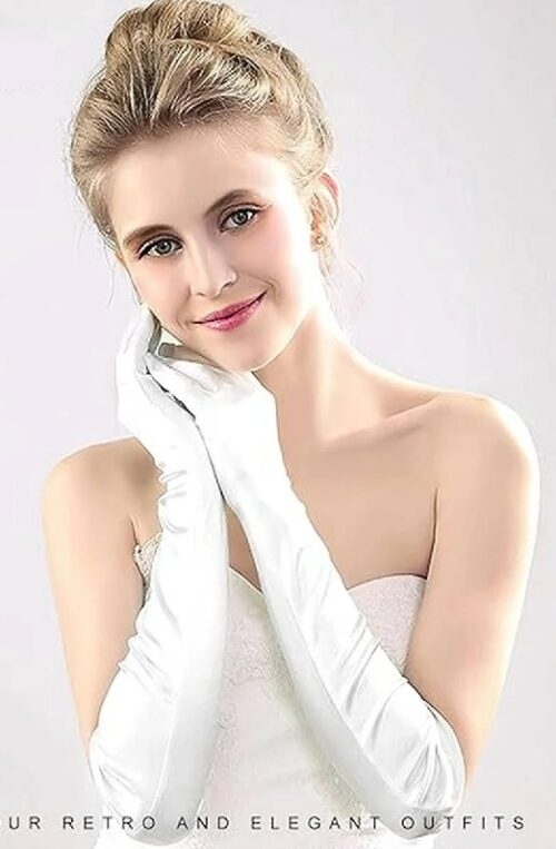 Guantes largos de Satén