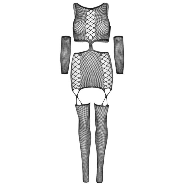 VESTIDO CON LIGUERO Y GUANTES - Imagen 2