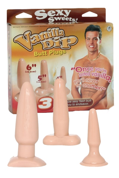 Vanilla Dip 3-Size Butt Plugs 1